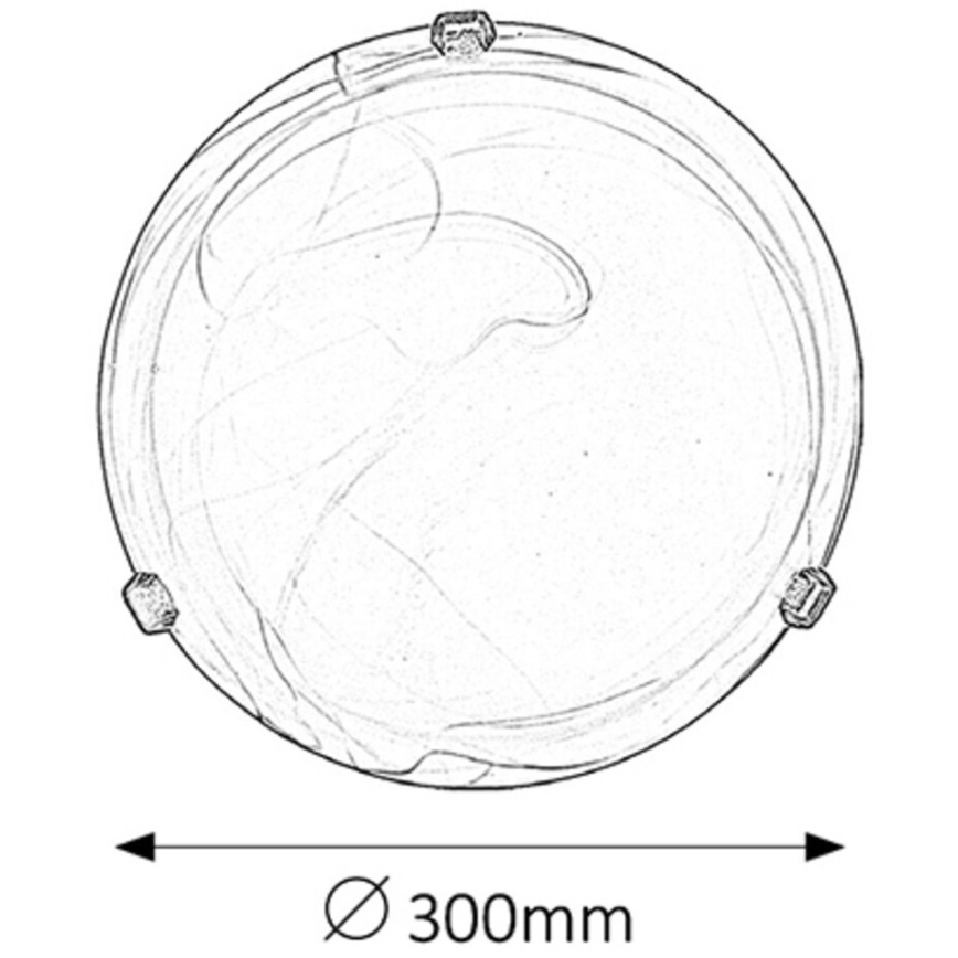 Rabalux - Stropné svietidlo 1xE27/60W/230V alabastrové sklo
