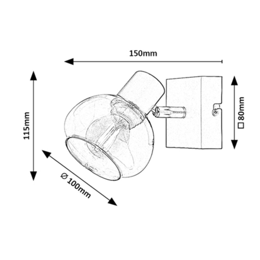 Rabalux - Nástenné bodové svietidlo 1xE14/40W/230V