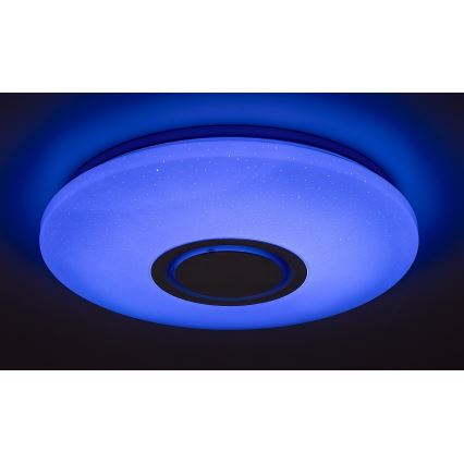 Rabalux - LED RGB stlmiteľné stropné svietidlo s reproduktorom LED/24W/230V Wi-Fi Tuya + diaľkové ovládanie pr. 40 cm