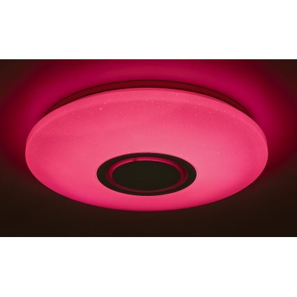 Rabalux - LED RGB stlmiteľné stropné svietidlo s reproduktorom LED/24W/230V Wi-Fi Tuya + diaľkové ovládanie pr. 40 cm