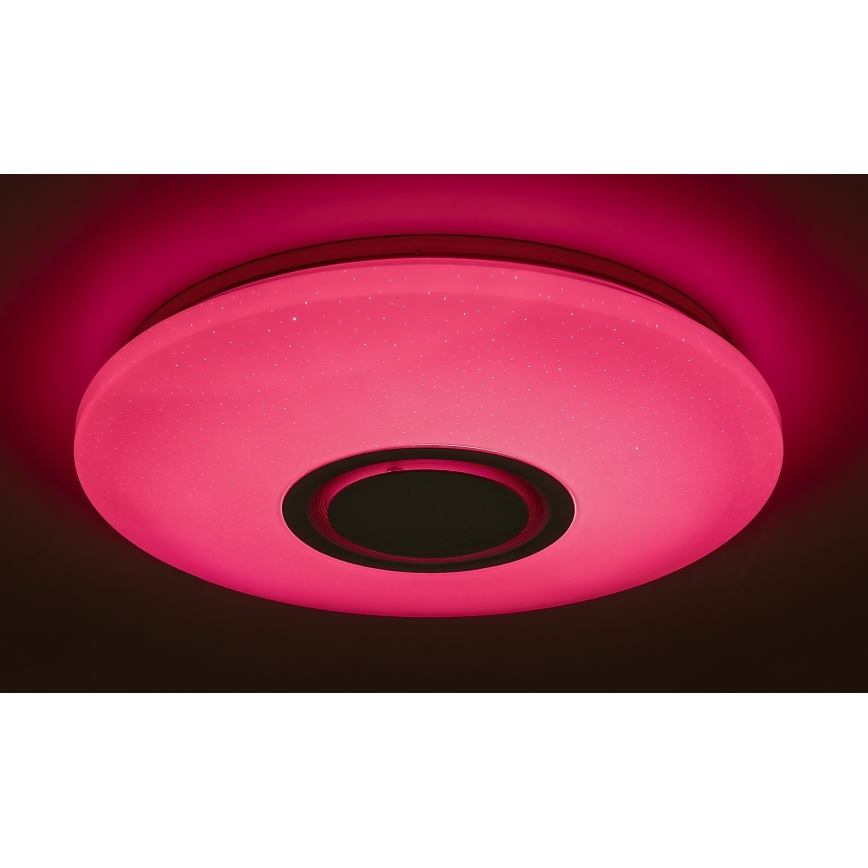 Rabalux - LED RGB stlmiteľné stropné svietidlo s reproduktorom LED/24W/230V Wi-Fi Tuya + diaľkové ovládanie pr. 40 cm
