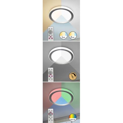 Rabalux - LED RGB Stmievateľné stropné svietidlo LED/40W/230V 2700-6500K Wi-Fi Tuya  + diaľkové ovládanie