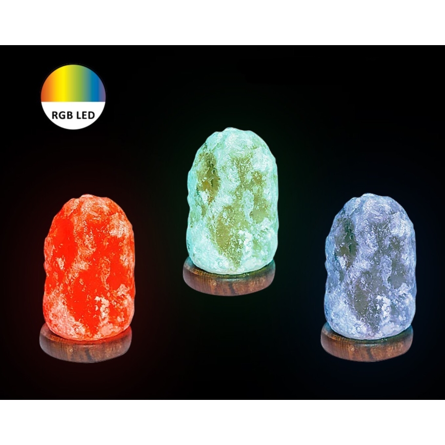 Rabalux - LED RGB Soľná lampa LED/1W/5V 0,7 kg