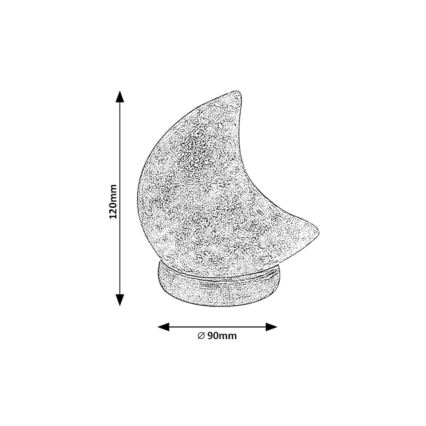 Rabalux - LED RGB Soľná lampa LED/1W/5V 0,7 kg