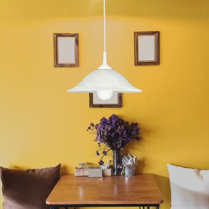 Rabalux - Luster 1xE27/60W/230V, alabastrové sklo