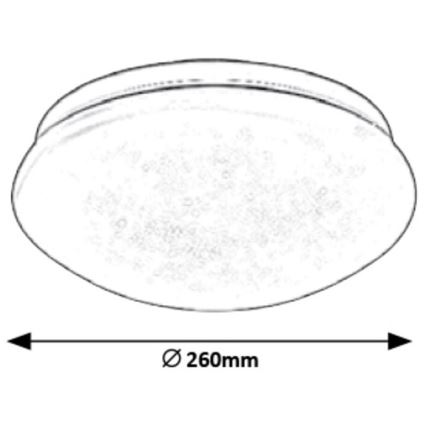 Rabalux - LED Stropné svietidlo LED/12W/230V pr. 26 cm