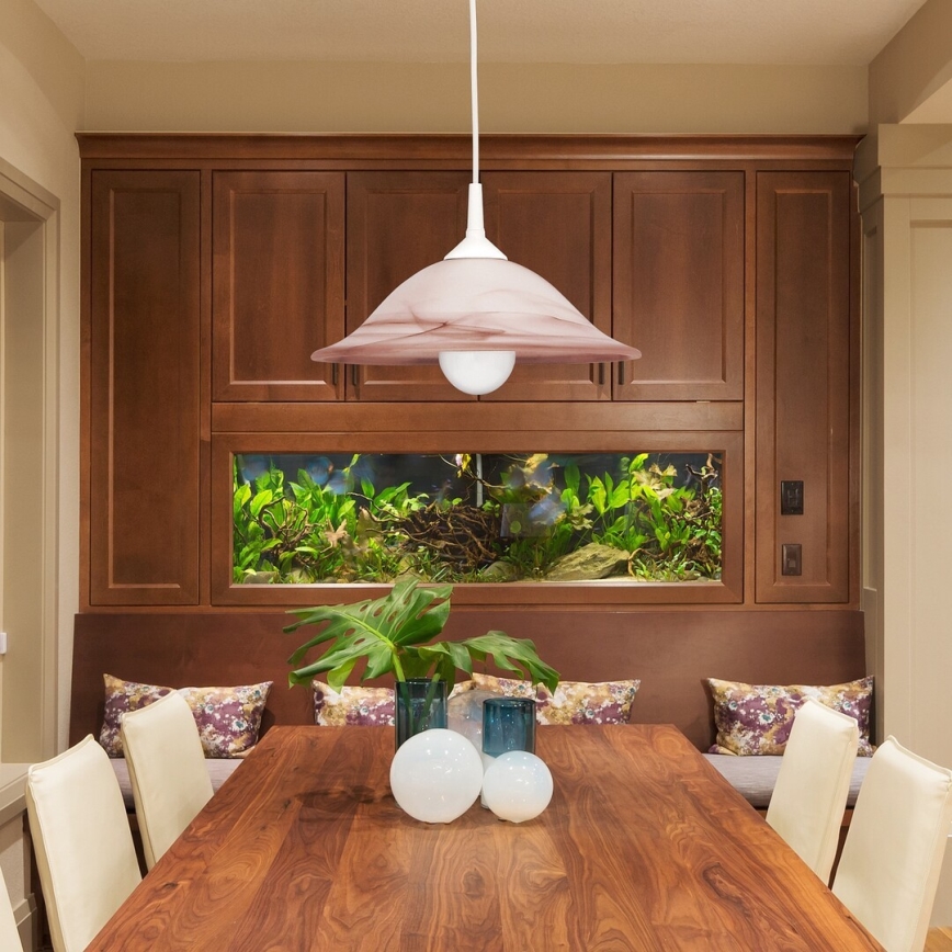 Rabalux - Luster 1xE27/60W/230V alabastrové sklo