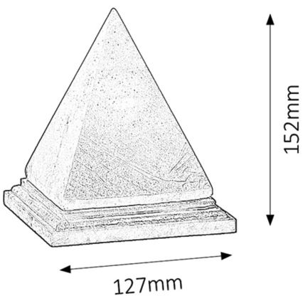 Rabalux - Soľná lampa 1xE14/15W/230V akácia 2,8 kg