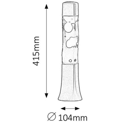 Rabalux - Lávová lampa 1xE14/25W/230V