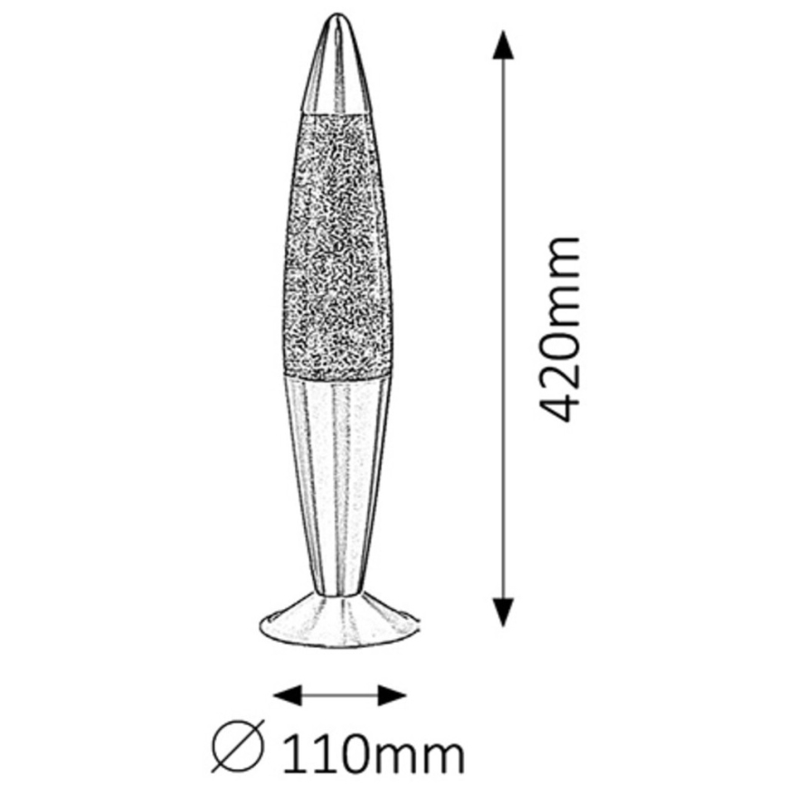 Rabalux - Lávová lampa 1xE14/25W/230V