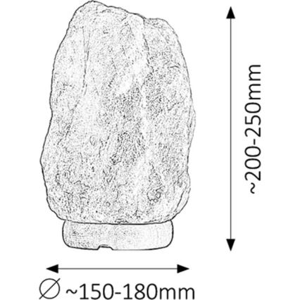 Rabalux - Soľná lampa 1xE14/15W/230V 8 kg