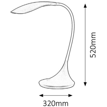 Rabalux - LED Stmievateľná lampa 1xLED/4,5W/230V