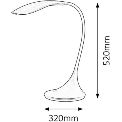 Rabalux - LED Stmievateľná lampa 1xLED/4,5W/230V