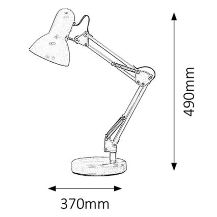 Rabalux 4179 - Stolná lampa SAMSON 1xE27/60W/230V