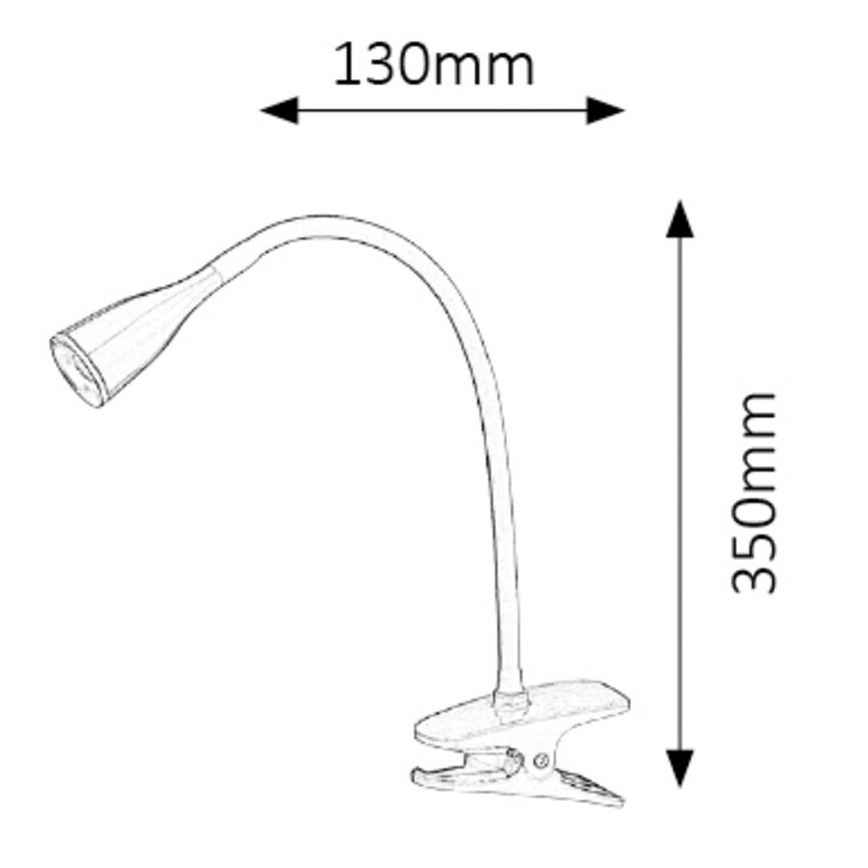 Rabalux - LED Stolná lampa s klipom 1xLED/4,5W/230V