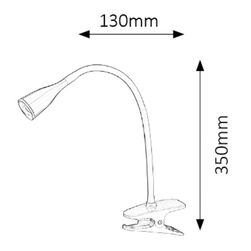 Rabalux - LED stolná lampa s klipom LED/4,5W/230V