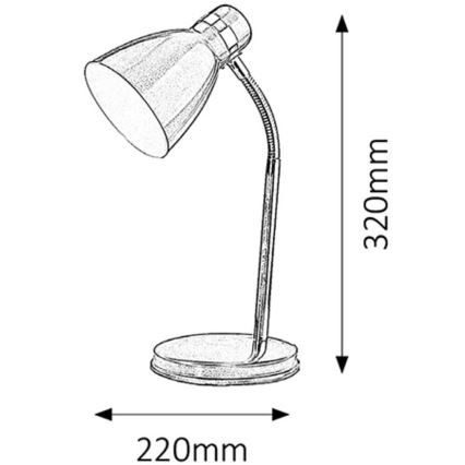 Rabalux - Stolná lampa 1xE14/40W/230V