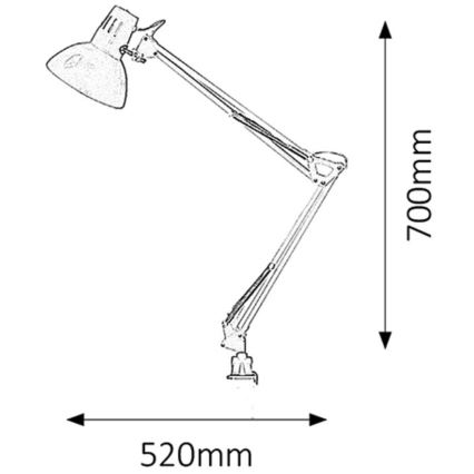 Rabalux 4215 - Stolná lampa ARNO 1xE27/60W/230V