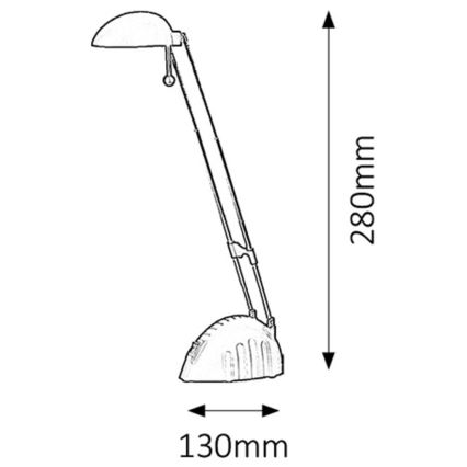 Rabalux 4335- LED stolná lampa RONALD 1xLED/5W/230V