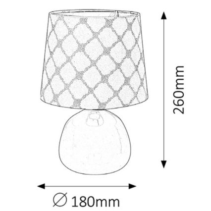 Rabalux - Stolná lampa E14/40W biela
