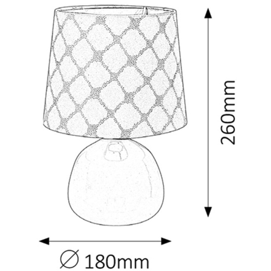Rabalux - Stolná lampa E14/40W béžová