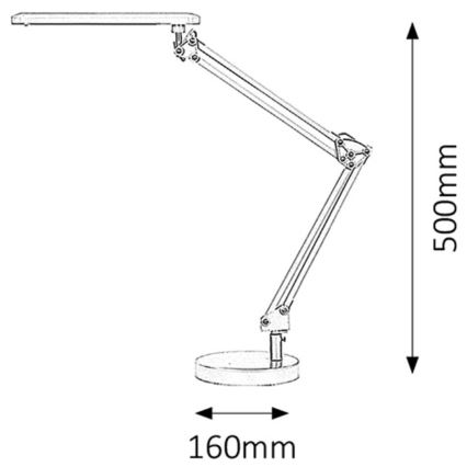 Rabalux 4408 - LED stolná lampa COLIN LED/5,6W/230V