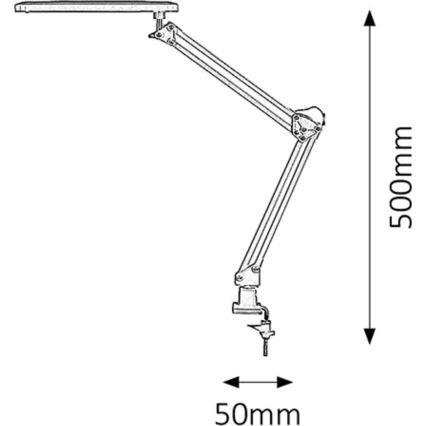 Rabalux 4419 - LED stolná lampa RAUL LED/5,6W/230V