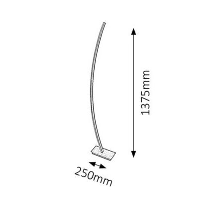 Rabalux - LED stojacia lampa 1xLED/26W/230V