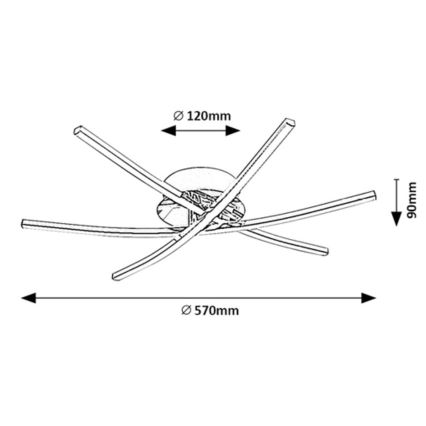 Rabalux - LED Stropné svietidlo LED/21W/230V 4000K