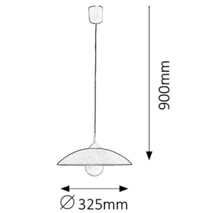 Rabalux 4615 - Luster CUPOLA RANGE 1xE27/60W/230V