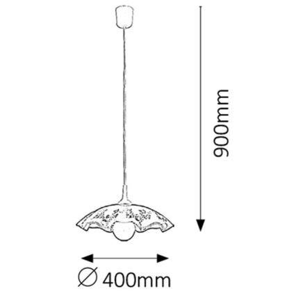 Rabalux - Luster E27/60W/230V