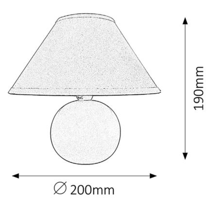 Rabalux 4901 - Stolná lampa ARIEL 1xE14/40W/230V