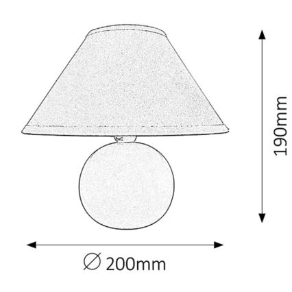 Rabalux 4904 - Stolná lampa ARIEL 1xE14/40W/230V