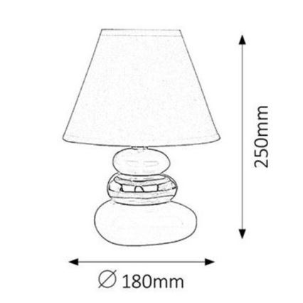 Rabalux - Stolná lampa E14/40W/230V