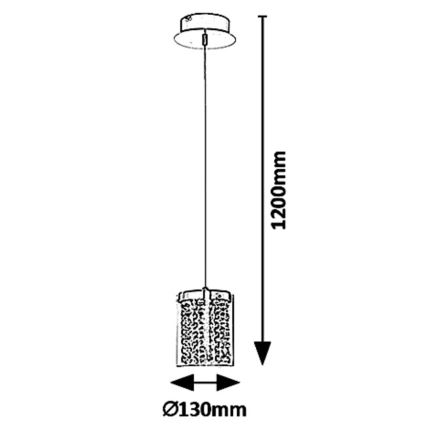 Rabalux 5043 - LED Luster na lanku ASTRELLA LED/6W/230V