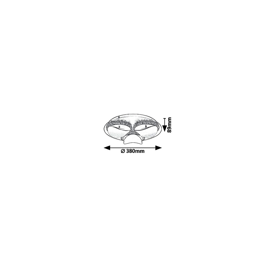 Rabalux 5050 - LED Stmievateľné stropné svietidlo CAPRIANA LED/18W/230V