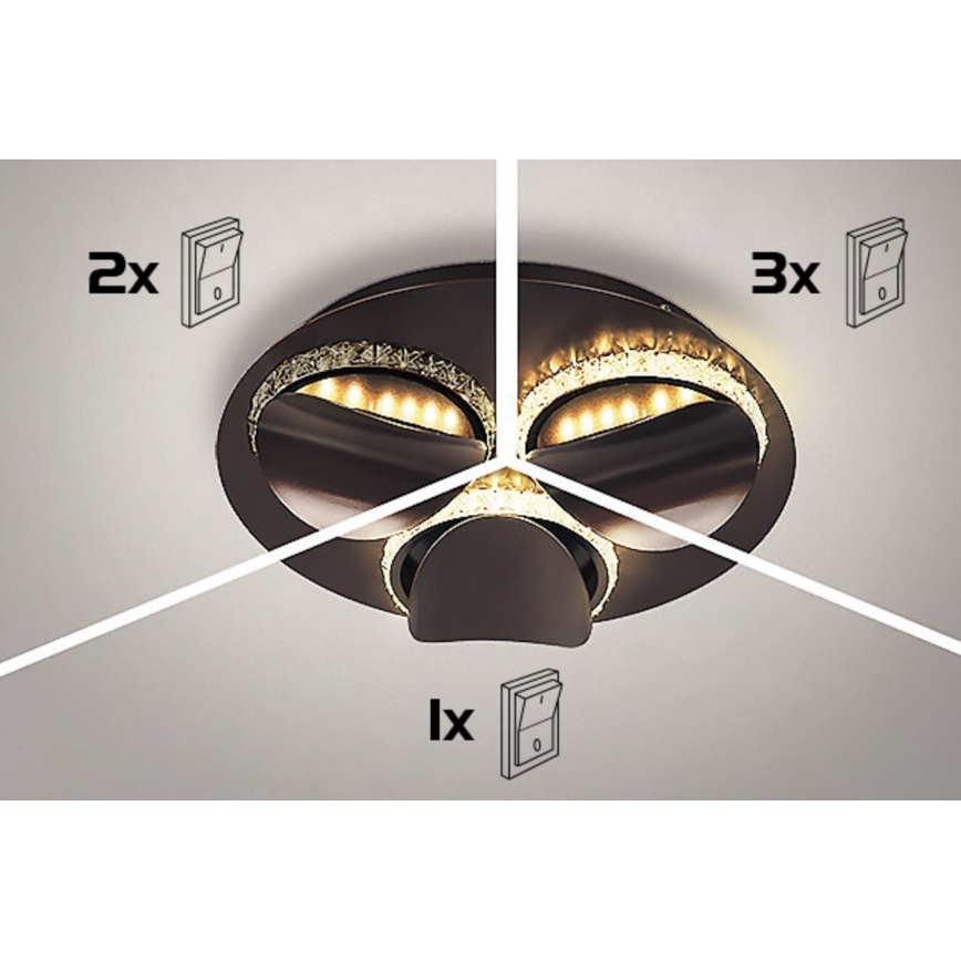 Rabalux - LED stmievateľné stropné svietidlo CAPRIANA LED/36W/230V pr. 50 cm