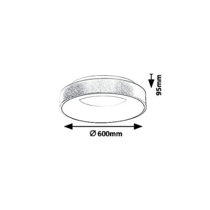 Rabalux 5053 - LED Stropné svietidlo CARMELA LED/50W/230V