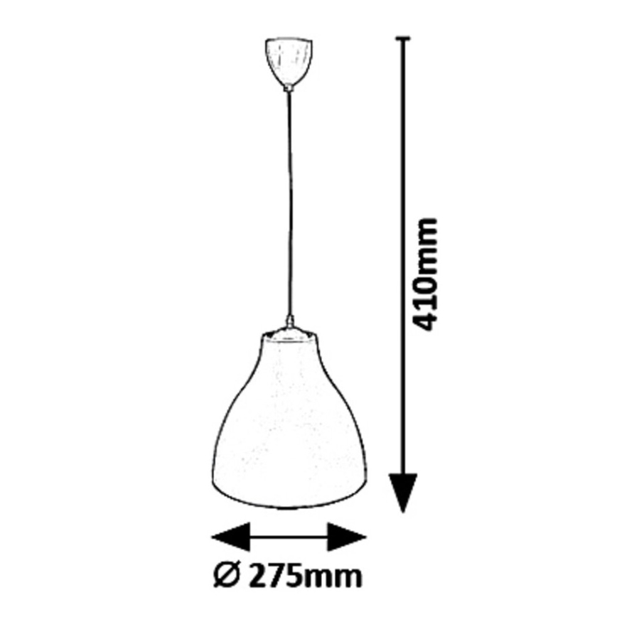 Rabalux - Závesný luster na lanku 1xE27/40W/230V pr. 27,5 cm