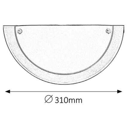 Rabalux 5181 - Nástenné svietidlo UFO E27/60W/230V