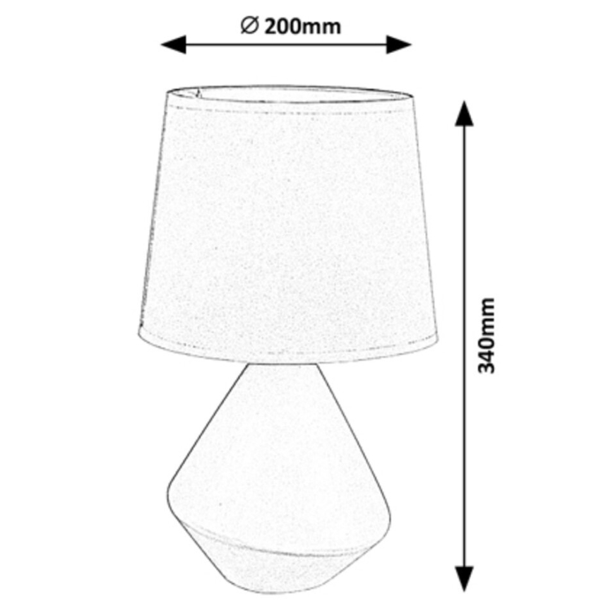 Rabalux - Stolná lampa 1xE14/40W/230V hnedá