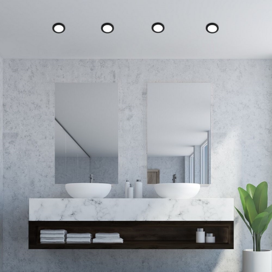 Rabalux - LED Kúpeľňové podhľadové svietidlo LED/3W/230V IP44 čierna