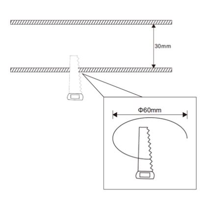 Rabalux - LED Kúpeľňové podhľadové svietidlo LED/3W/230V IP44 biela