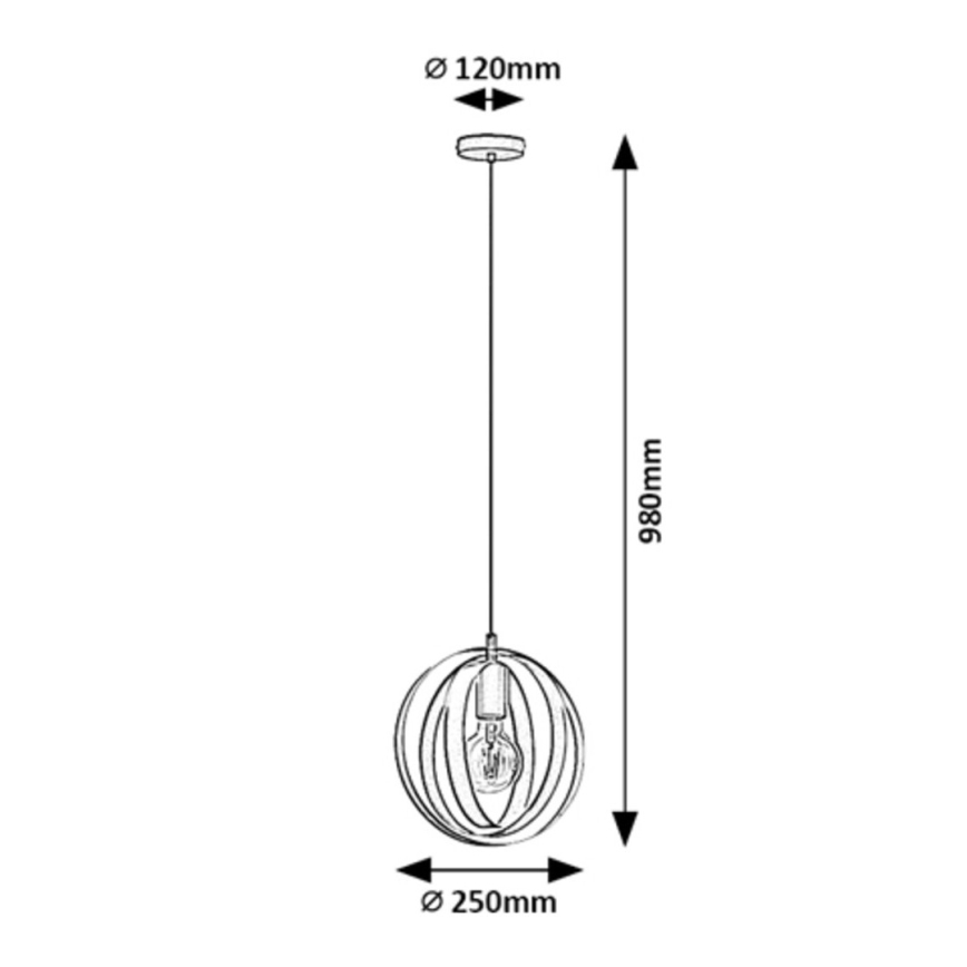 Rabalux - Luster na lanku 1xE27/40W/230V