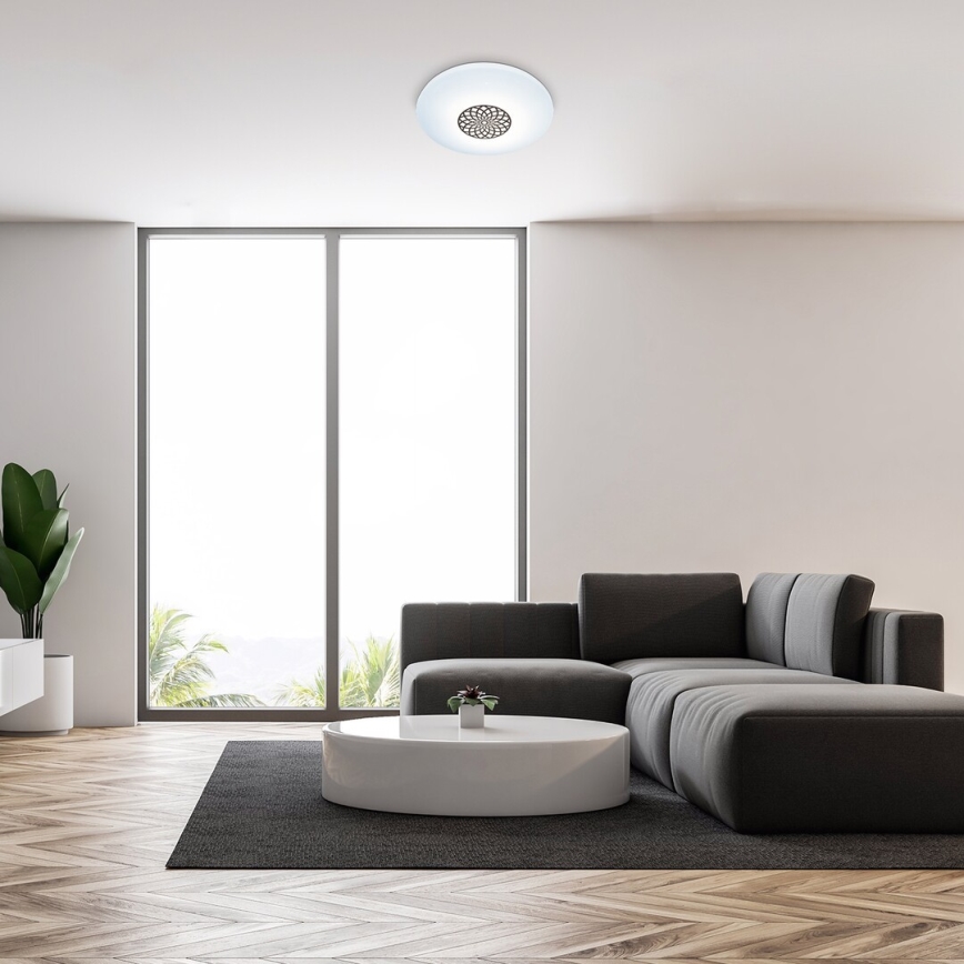 Rabalux - LED RGB Stmievateľné stropné svietidlo LED/24W/230V 3000-6500K Wi-Fi Tuya pr. 39,5 cm + diaľkové ovládanie