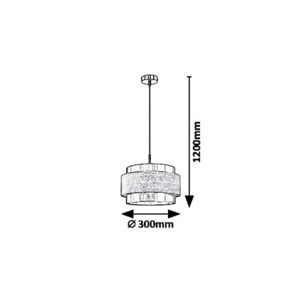Rabalux 5383 - Luster na lanku BASIL 1xE27/40W/230V