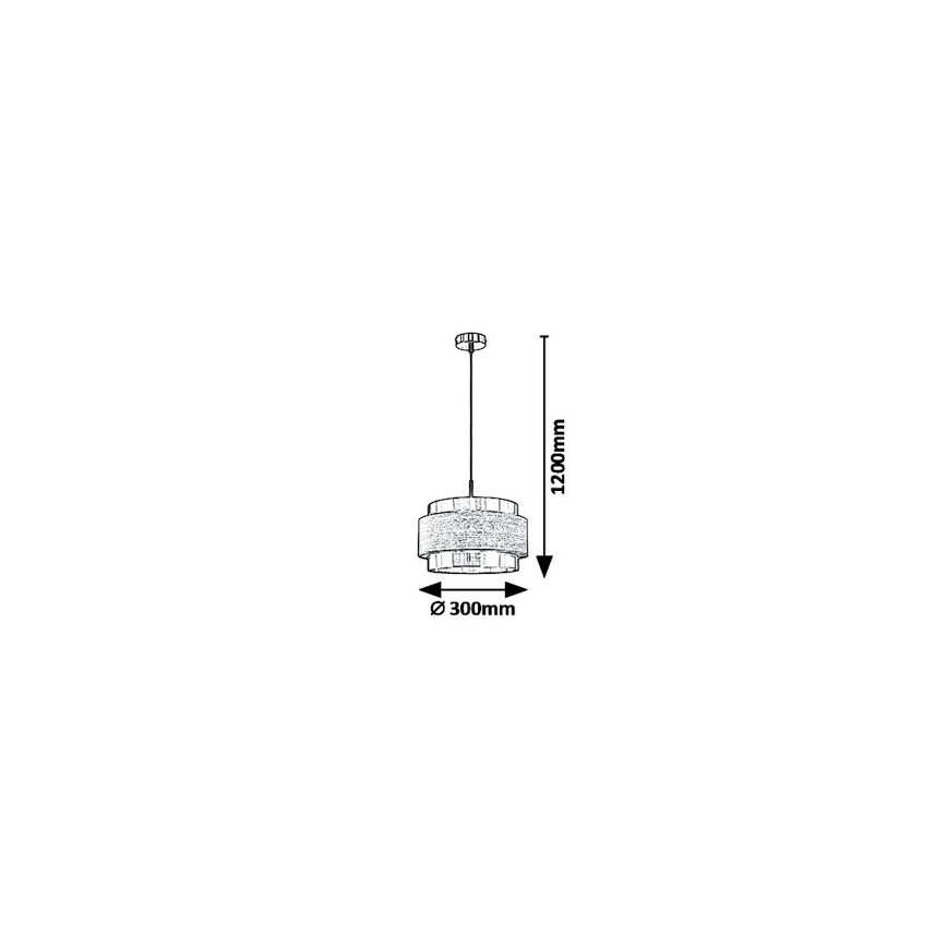 Rabalux 5383 - Luster na lanku BASIL 1xE27/40W/230V
