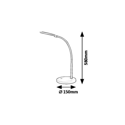 Rabalux 5429 - LED Dotyková stmievateľná stolná lampa TIMOTHY LED/7,5W/230V