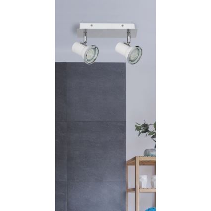 Rabalux 5498 - LED Kúpeľňové bodové svietidlo STEVE 2xGU10/4,5W/230V