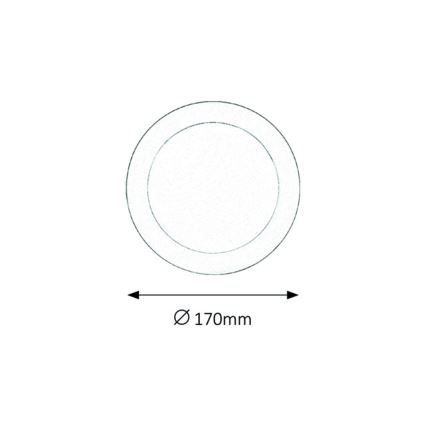 Rabalux - LED Kúpeľňové podhľadové svietidlo LED/12W/230V IP44 4000K